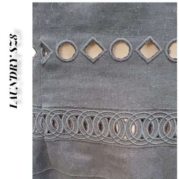 LAUNDRY LINEN HALTER DRESS SZ 8 - Picture 3 of 16